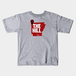 State of Arkansas, Arkansas, Arkansas State, Arkinsaw, ARK, Meme, State art, Map Art, fayetteville, fayetteville arkansas, the hill Kids T-Shirt